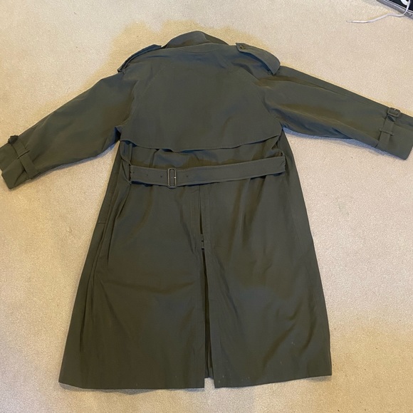 Olive Green Burberry Trench Coat - Picture 6 of 13